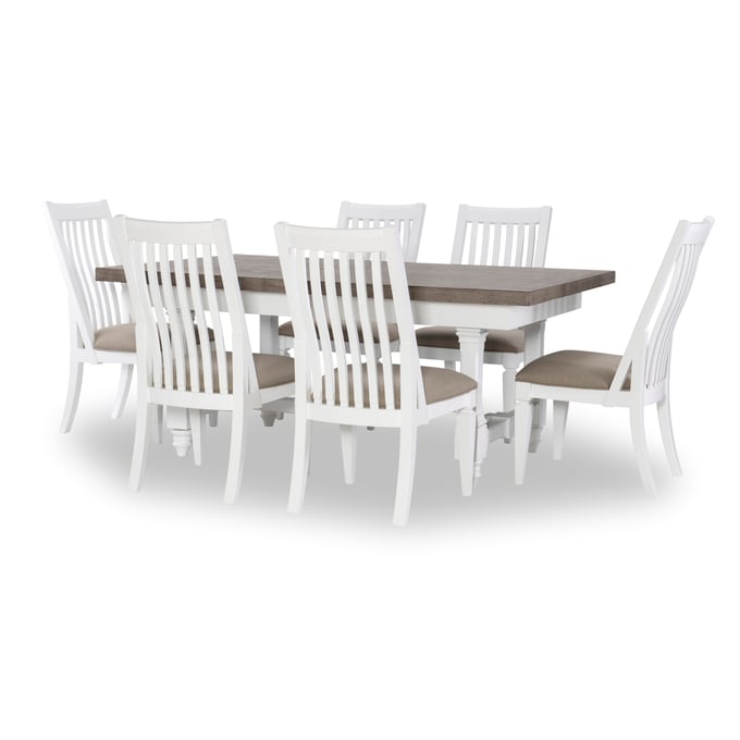 Legacy Furniture Essex Sand White 7pc Dining Room Set LGC-1374-121-DR-S3