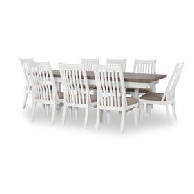 Legacy Furniture Essex Sand White 9pc Dining Room Set