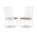 Slat Back Side Chair (KD, Wood Seat, Seat Height: 18