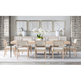 Legacy Furniture Biscayne Blonde Malabar 9pc Dining Room Set With Leg Table