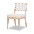 Woven Strap Back Side Chair (KD, Upholstered Seat, Seat Height: 19