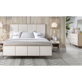 Legacy Furniture Biscayne Blonde Malabar 4pc Queen Bedroom Set With Open Ni...