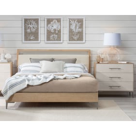 Legacy Furniture Biscayne Blonde Malabar 2pc Bedroom Set With King Upholste...