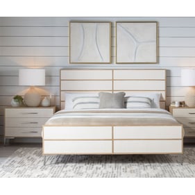 Legacy Furniture Biscayne Blonde Malabar 2pc Bedroom Set With King Raffia B...