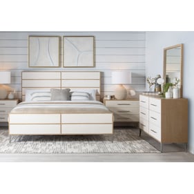 Legacy Furniture Biscayne Blonde Malabar 4pc Bedroom Set With Queen Raffia ...