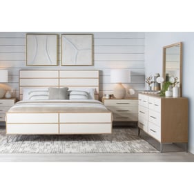 Legacy Furniture Biscayne Blonde Malabar 4pc Raffia King Bedroom Set With 8...