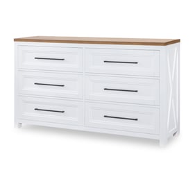 Legacy Furniture Franklin White 6 Drawers Dresser