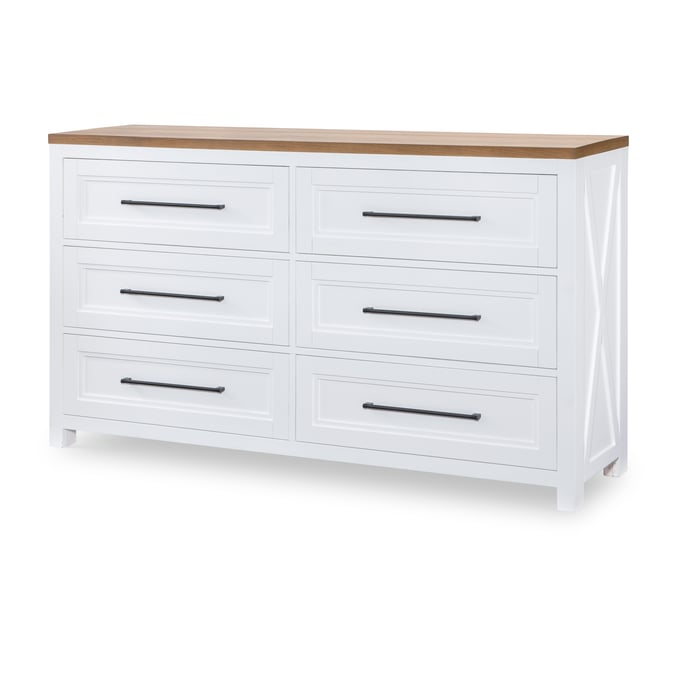 Legacy Furniture Franklin White 6 Drawers Dresser LGC-1561-1200C