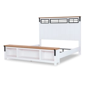 Legacy Furniture Franklin White Two Tone Storage King Panel Bed