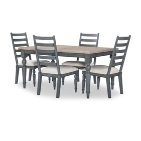 Legacy Furniture Easton Hills Distressed Denim Stone Washed 5pc Dining Room...