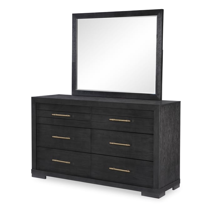 Legacy Furniture Westwood Charred Oak Dresser and Mirror LGC-1731-DRMR