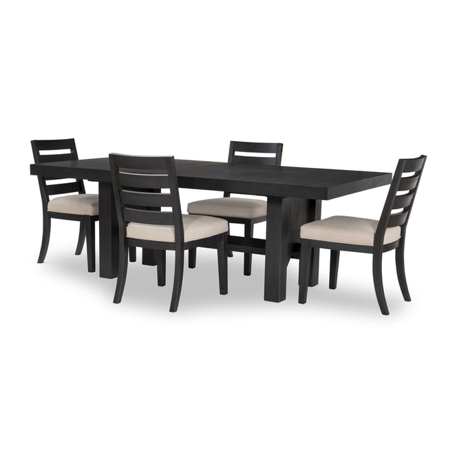 Legacy Furniture Westwood Black Oak 5pc Dining Room Set with Ladder Back Chair LGC-1731-722K-DR-S1