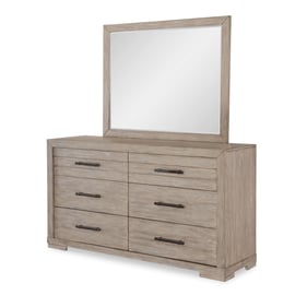 Legacy Furniture Westwood Weathered Oak Dresser and Mirror