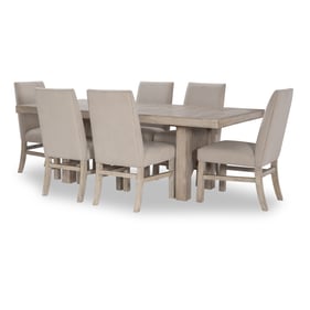 Legacy Furniture Westwood Weathered Oak 7pc Dining Room Set with Upholstere...