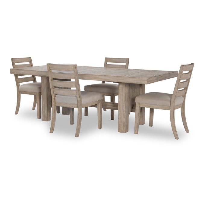 Legacy Furniture Westwood Weathered Oak 5pc Dining Room Set with Ladder Back Chair LGC-1732-722K-DR-S1