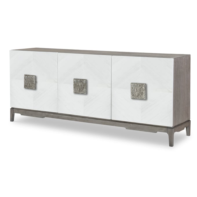 Legacy Furniture Terra Luna Weathered Oak White Entertainment Console LGC-2280-023