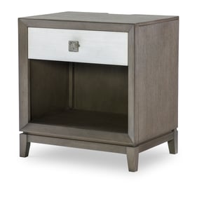 Legacy Furniture Terra Luna Weathered Oak White Open Nightstand