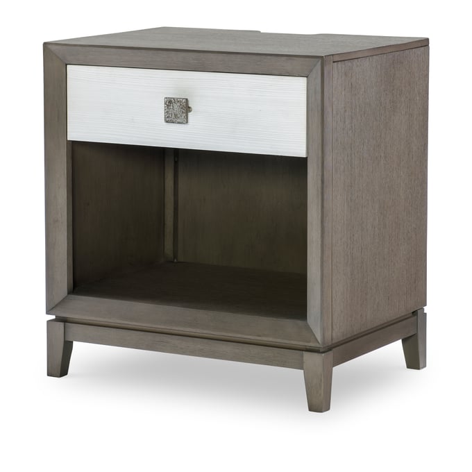 Legacy Furniture Terra Luna Weathered Oak White Open Nightstand LGC-2280-3101