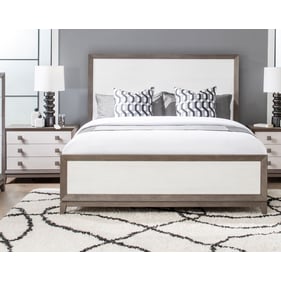 Legacy Furniture Terra Luna Weathered Oak White 2pc King Bedroom Set With B...