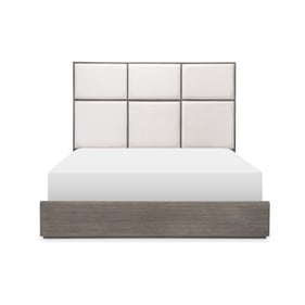 Legacy Furniture Terra Luna Weathered Oak White Queen Upholstered Bed