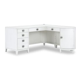 Legacy Furniture Terra Luna Weathered Oak White Office L Desk