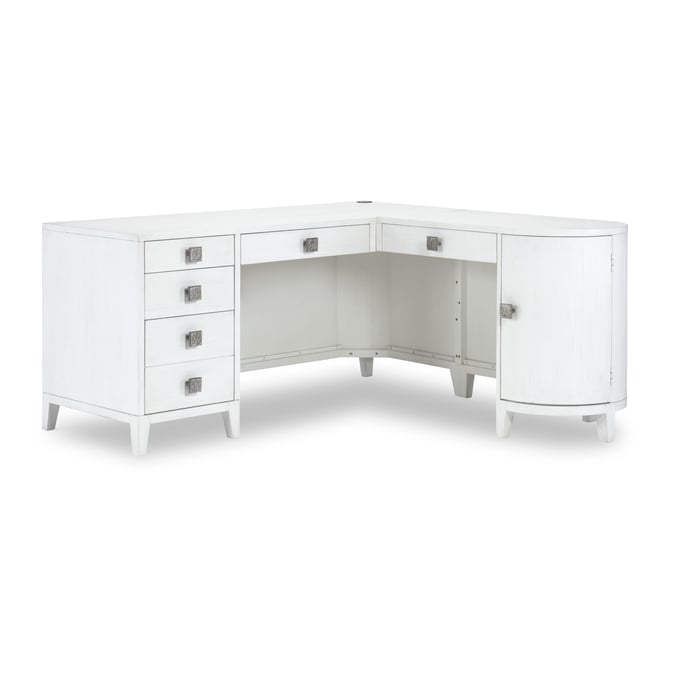 Legacy Furniture Terra Luna Weathered Oak White Office L Desk LGC-2280-512