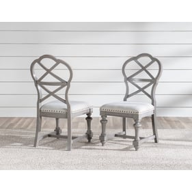 2 Legacy Furniture Kingston Tweed Gray Side Chairs