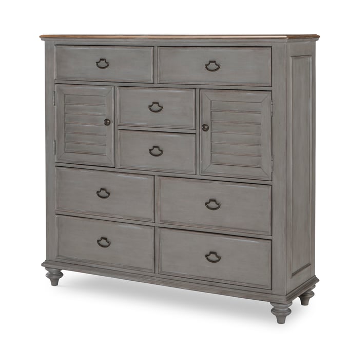 Legacy Furniture Kingston Brown Tweed Gray Door Chest LGC-2311-2401