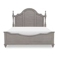 Louvered Poster Headboard, Queen 5/0, KD, Accepts Metal Bed Frame