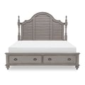 Storage Footboard, Queen 5/0, 2 Drawers w. Cedar Drawer Bottoms, 3 Slats w. 1 Feet, Slat Height: 17