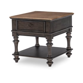 Legacy Furniture Kingston Brown Dark Sable Square End Table