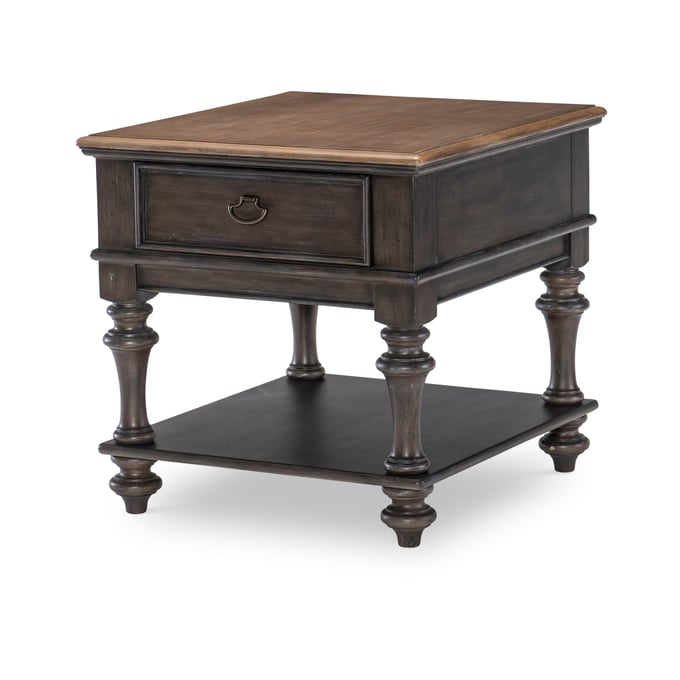 Legacy Furniture Kingston Brown Dark Sable Square End Table LGC-2312-107