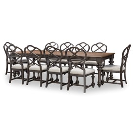 Legacy Furniture Kingston Brown Dark Sable 11pc Dining Room Set