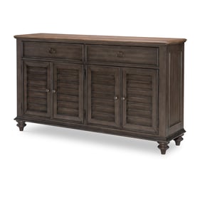 Legacy Furniture Kingston Brown Dark Sable Louvered Server