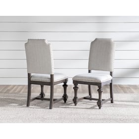 2 Legacy Furniture Kingston Dark Sable Upholstered Side Chairs