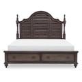 Storage Footboard - King 6/6 - Cal. King 6/0, 2 Drawers w. Cedar Drawer Bottoms, 3 Slats w. 2 Feet, Slat Height: 17