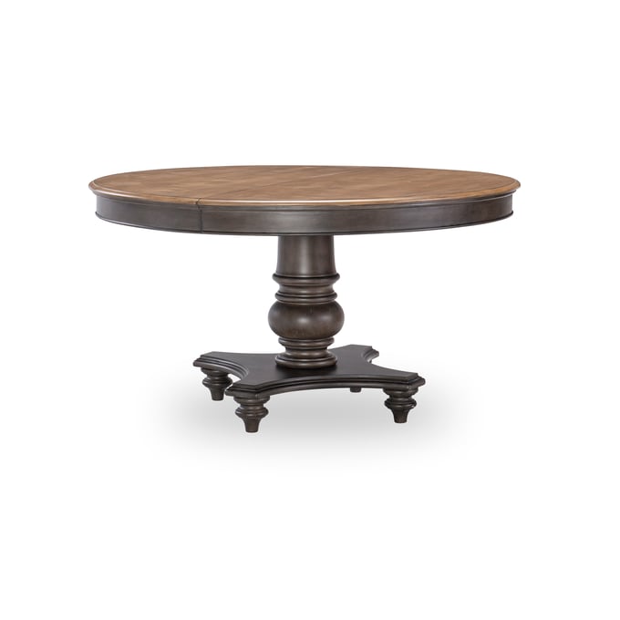 Legacy Furniture Kingston Brown Dark Sable Round Pedestal Dining Table LGC-2312-521K