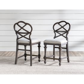 2 Legacy Furniture Kingston Dark Sable Counter Height Chairs