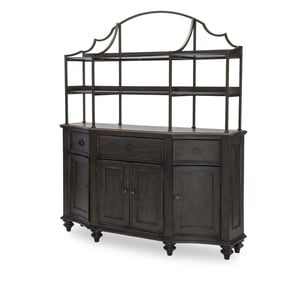 Legacy Furniture Kingston Brown Dark Sable Server with Hutch