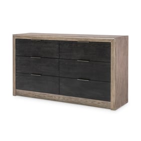 Legacy Furniture Halifax Java Flax 6 Drawers Dresser