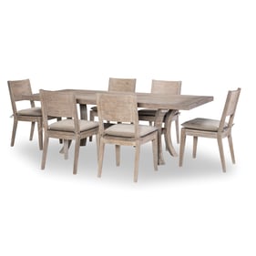 Legacy Furniture Halifax Flax Trestle 7pc Dining Room Set