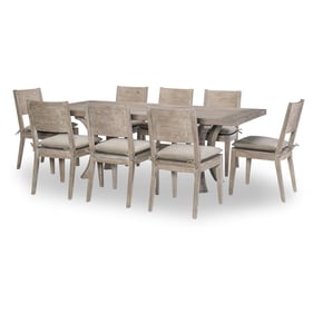 Legacy Furniture Halifax Flax Trestle 9pc Dining Room Set