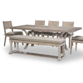 Legacy Furniture Halifax Flax Trestle 6pc Dining Room Set