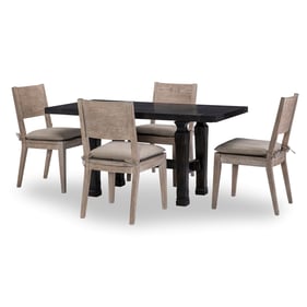 Legacy Furniture Halifax Java Flax 5pc Dining Room Set With Friendship Tabl...