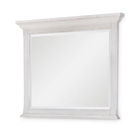 Legacy Furniture Cottage Park Aged White Beveled Mirror