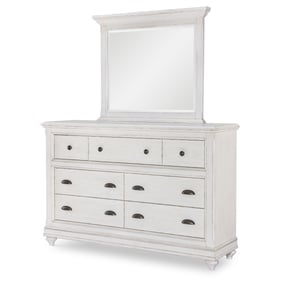 Legacy Furniture Cottage Park Aged White Dresser And Mirror