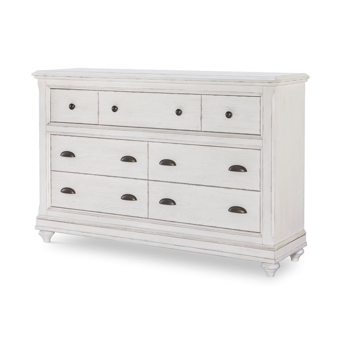 Legacy Furniture Cottage Park Aged White 7 Drawers Dresser LGC-2430-1200