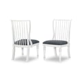 Slat Back Side Chair (KD, Uph Seat, Seat Height: 19