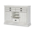 Credenza (5 Drawers, 2 Doors w/1 Adj. Shelf Each, 2 Adj/Rev/Rem Wine Bottle Shelves, 1 Fixed Wine Bottle Shelf)