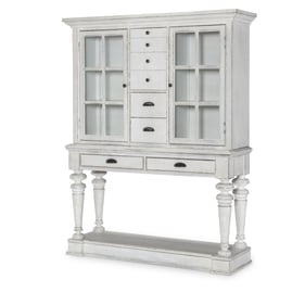 Legacy Furniture Cottage Park Aged White Sideboard With Hutch